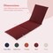 Folding Outdoor Chaise Cushion Pad with Adjustable Fixing Straps